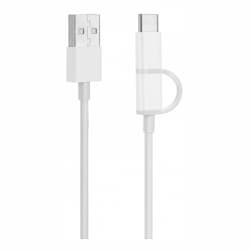 Кабель Xiaomi USB / Type-C/Micro USB 0,3м, белый— фото №1